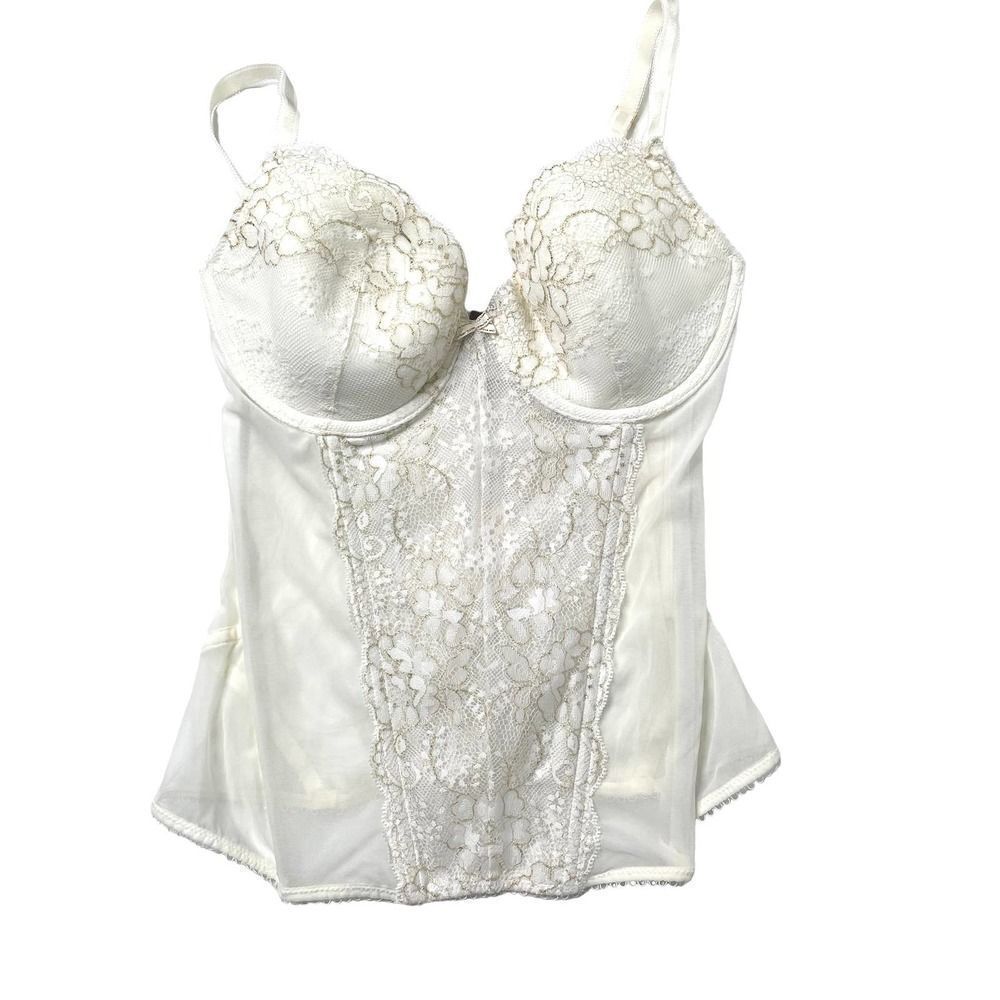 Victorias Secret lace bustier lingerie bra‎ Sz 34C white